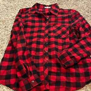Buffalo check flannel shirt